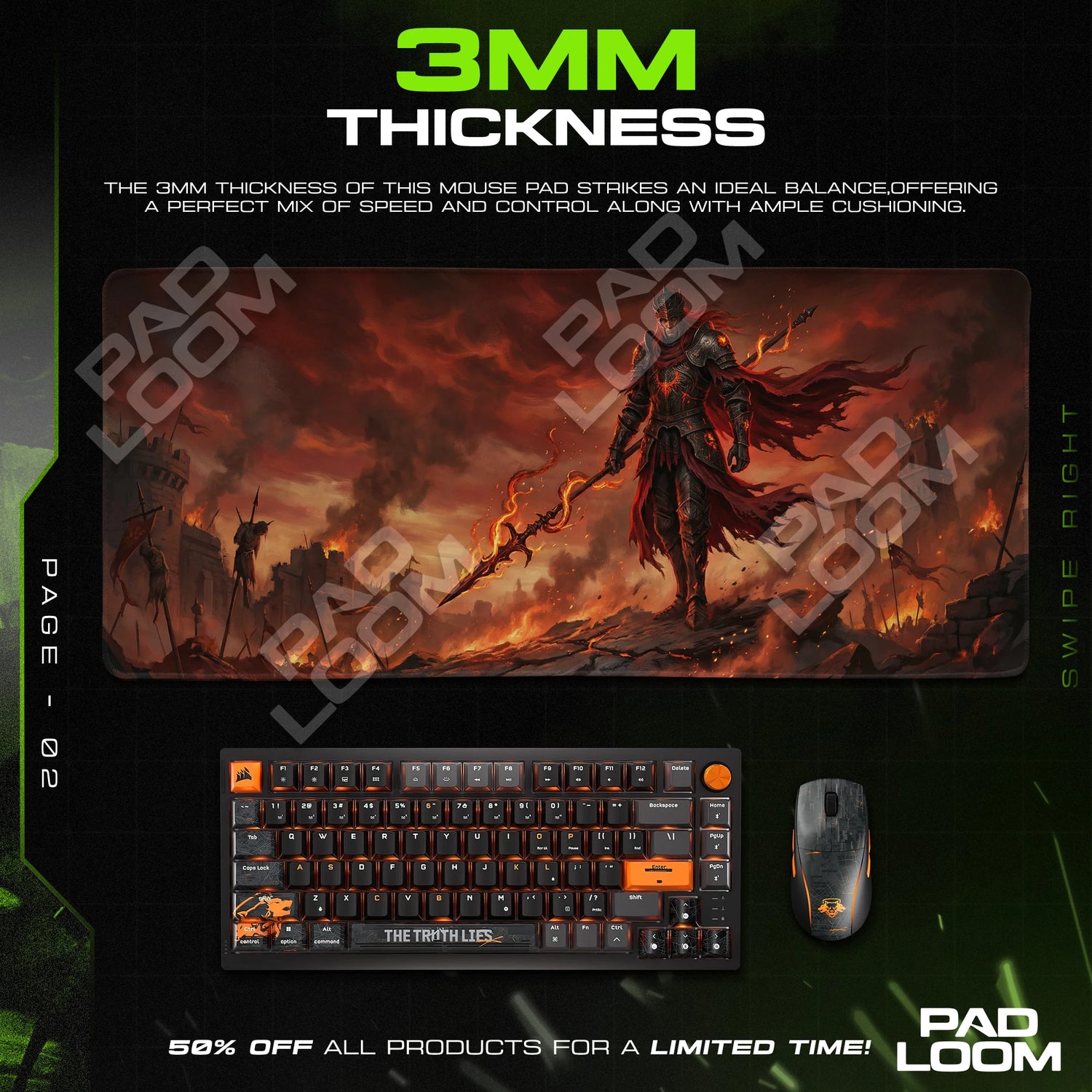 Elden Ring Ember Knight Mouse Pad - Elden Ring Desk Mat