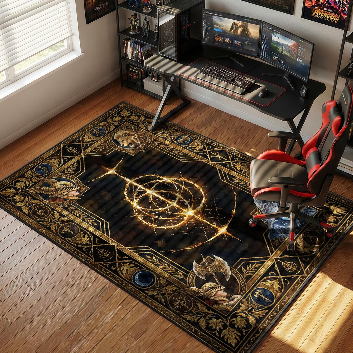 Golden Order Great Rune Rug - Elden Ring Chair Mat