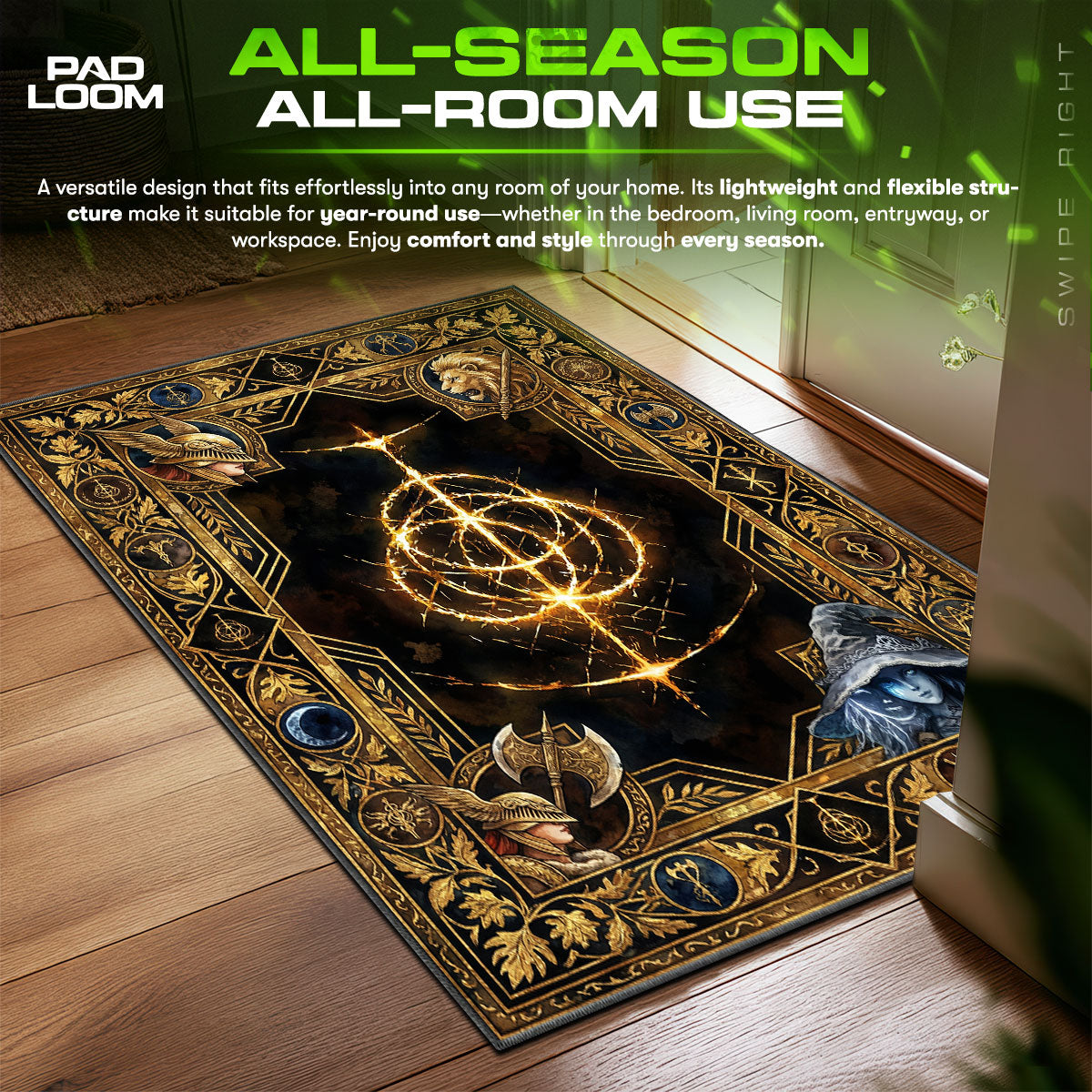 Golden Order Great Rune Rug - Elden Ring Chair Mat