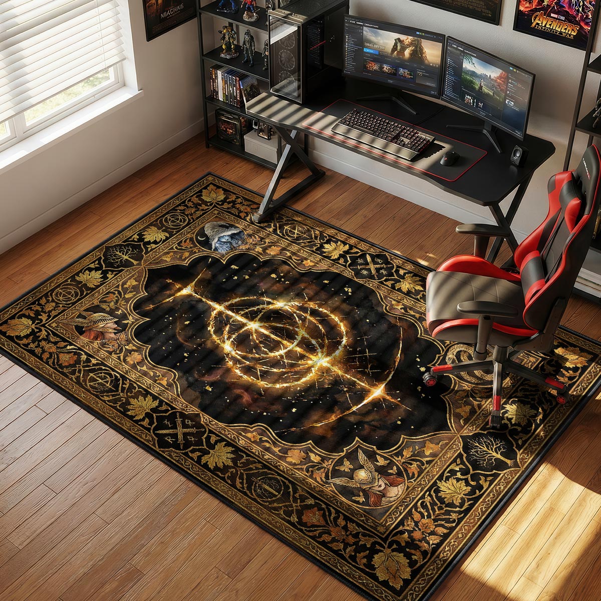 Great Rune Demigod Rug - Elden Ring Chair Mat
