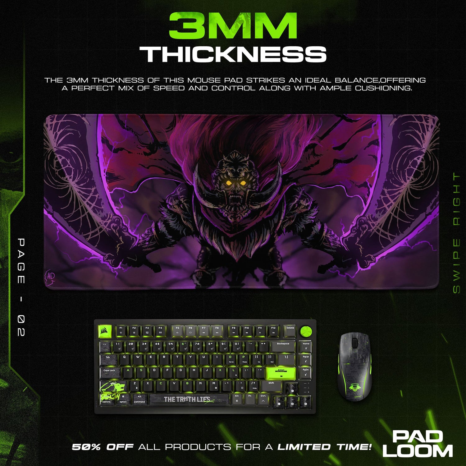 Elden Ring Maliketh Shadow Blade Mouse Pad, Game Desk Mat Padloom