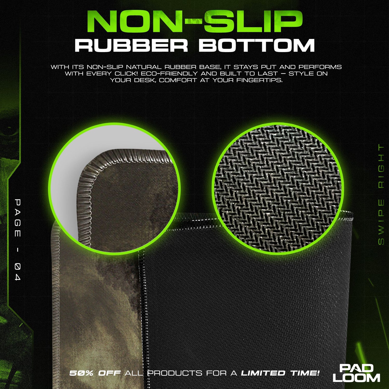 Elden Ring Mouse Pad, Dark Lord Gamer Desk Mat Padloom