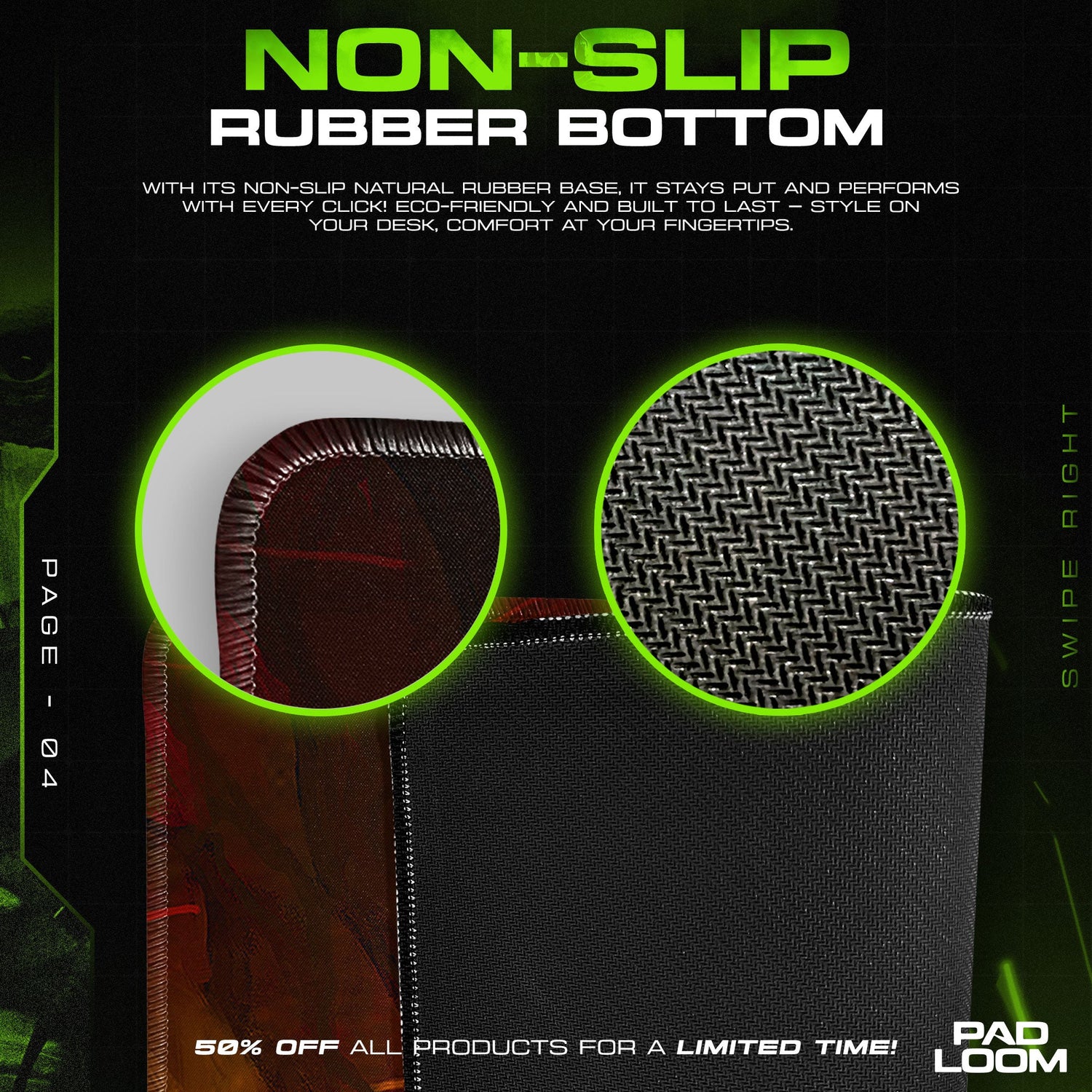 Elden Ring Mouse Pad, Erdtree Radiance Gamer Desk Mat Padloom