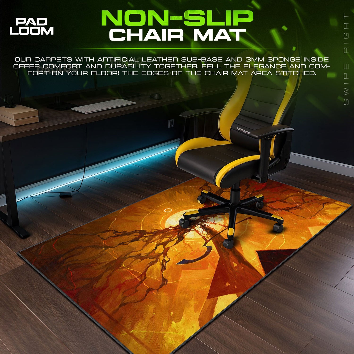 Elden Ring Mouse Pad, Erdtree Radiance Gamer Desk Mat Padloom