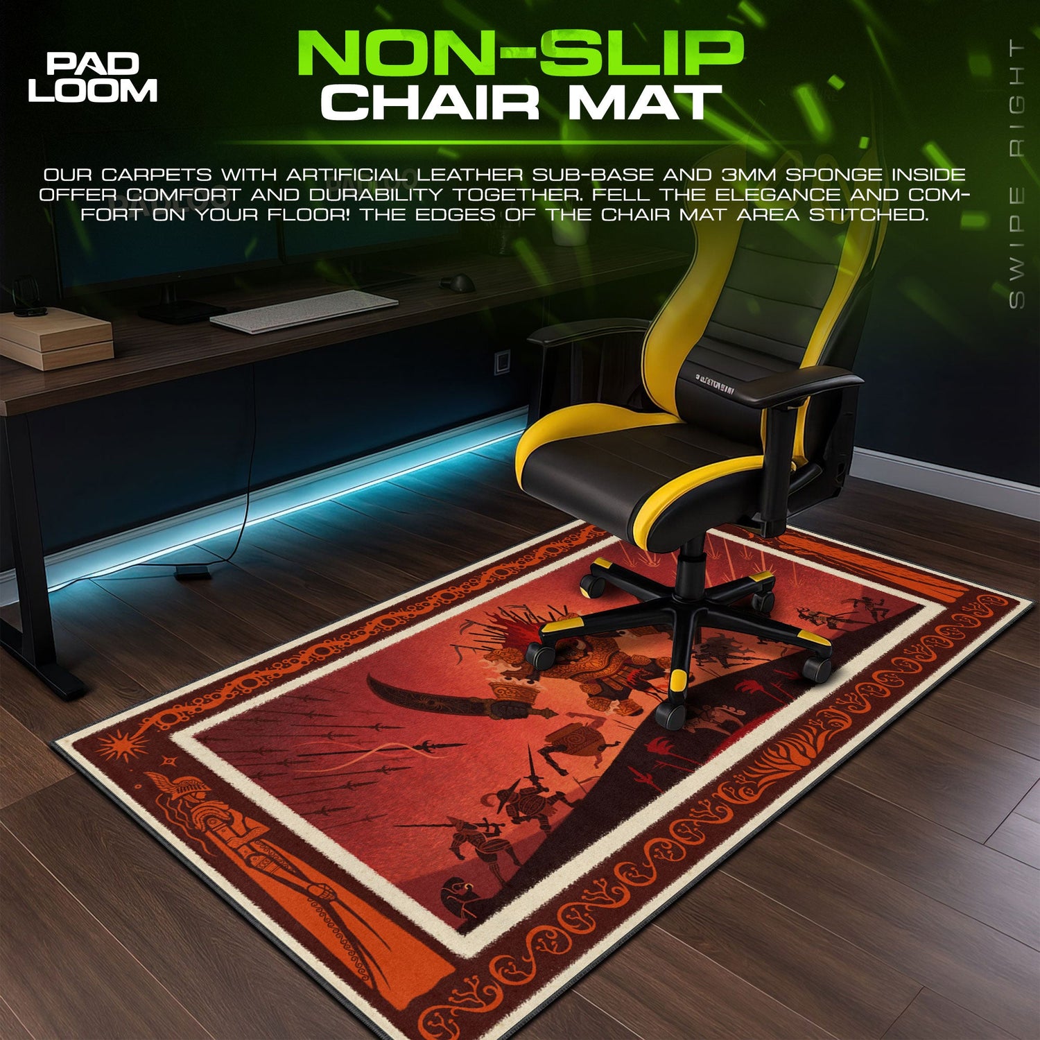 Elden Ring Mouse Pad, Fire Giant Gamer Desk Mat Padloom