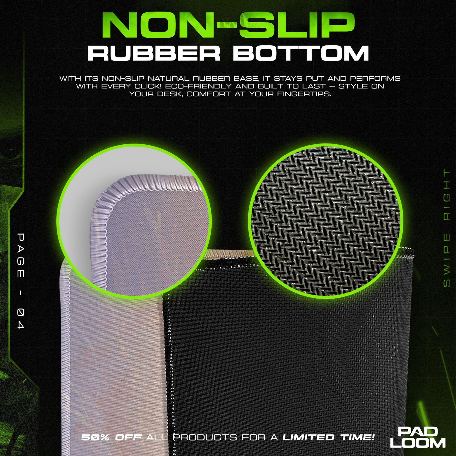 Elden Ring Mouse Pad, Golden Fields Gamer Desk Mat Padloom