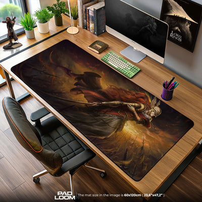Elden Ring Mouse Pad, Malenia Battle Gamer Desk Mat