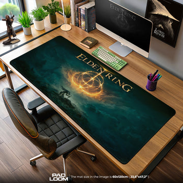 Elden Ring Symbol Mouse Pad, Dark Fantasy Game Desk Mat