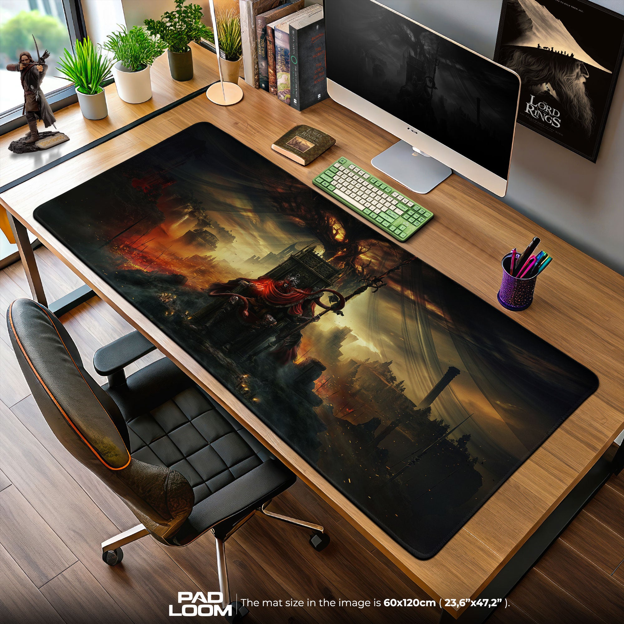 Elden Ring Mouse Pad – Throne of Ruin Game Desk Mat