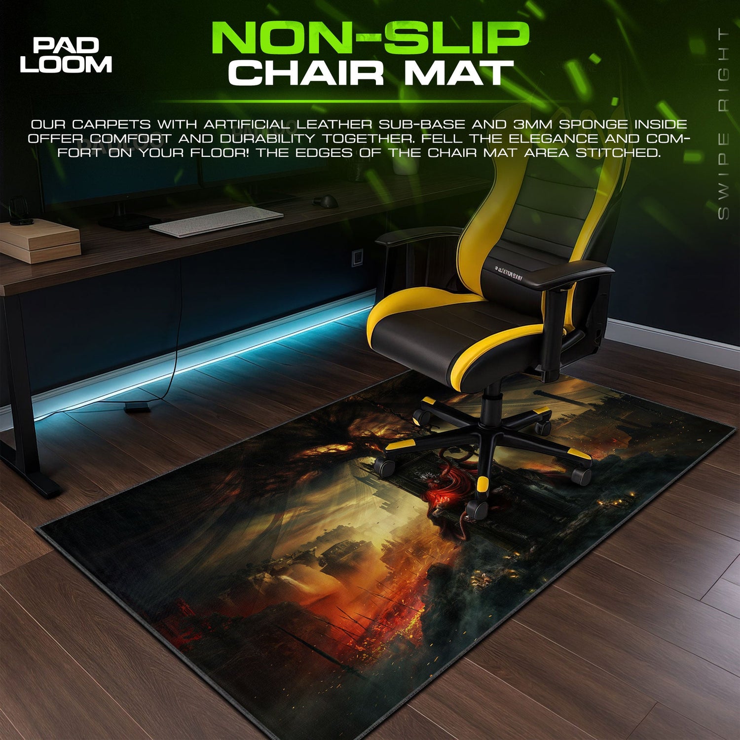 Elden Ring Mouse Pad – Throne of Ruin Game Desk Mat Padloom