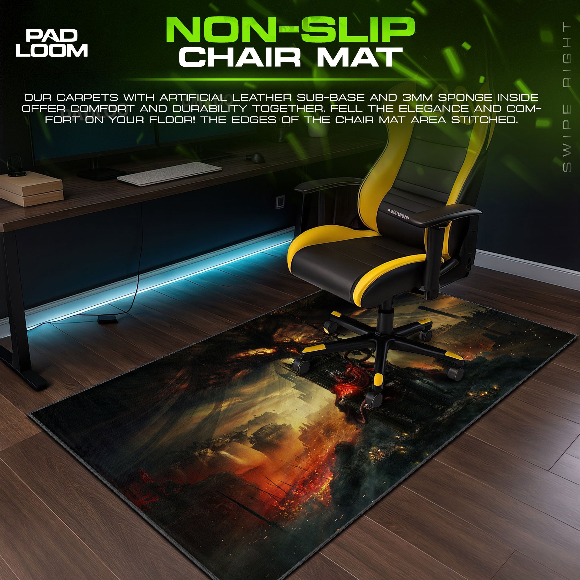 Elden Ring Mouse Pad – Throne of Ruin Game Desk Mat