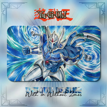 Elemental Hero Stratos Playmat – Yugioh TCG duel mat, 24 x 14 in