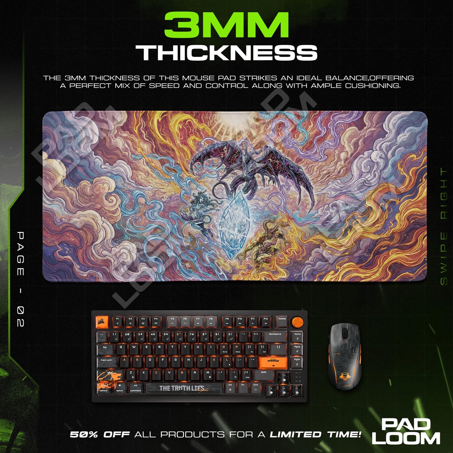 Elemental Summons Mouse Pad - Final Fantasy Desk Mat