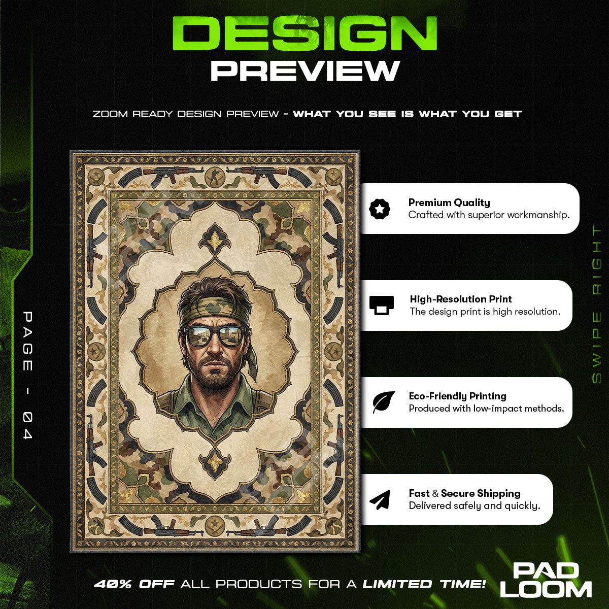 Elite Crew Guerrilla Rug - CS2 Chair Mat