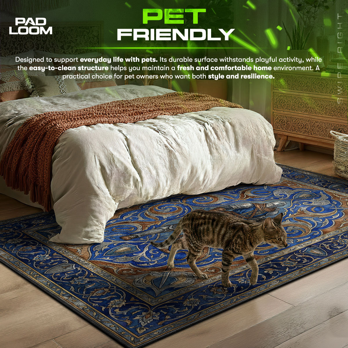 Elite-Ritter Königlicher Teppich - Dunkle Seelen Stuhlmatte