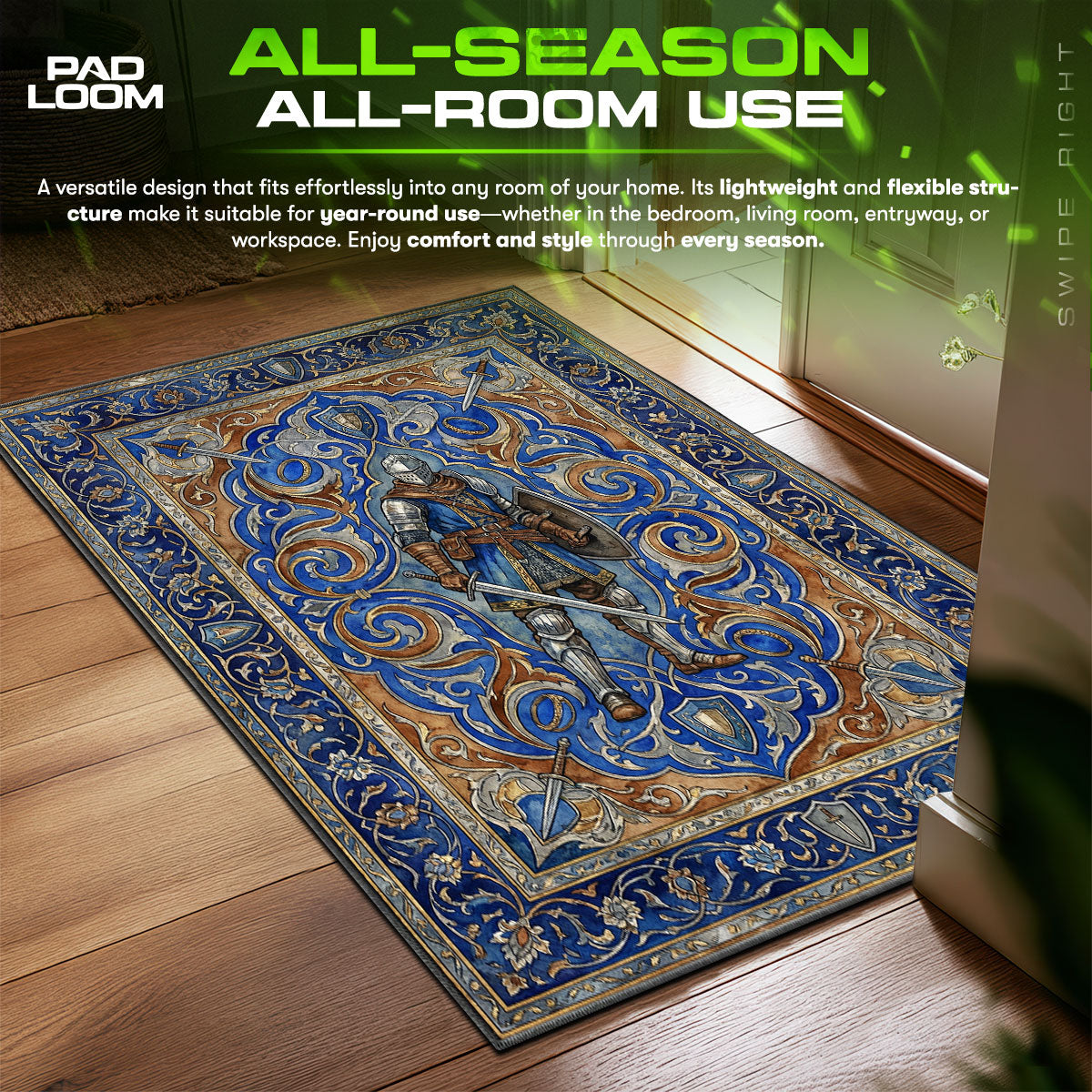 Elite-Ritter Königlicher Teppich - Dunkle Seelen Stuhlmatte