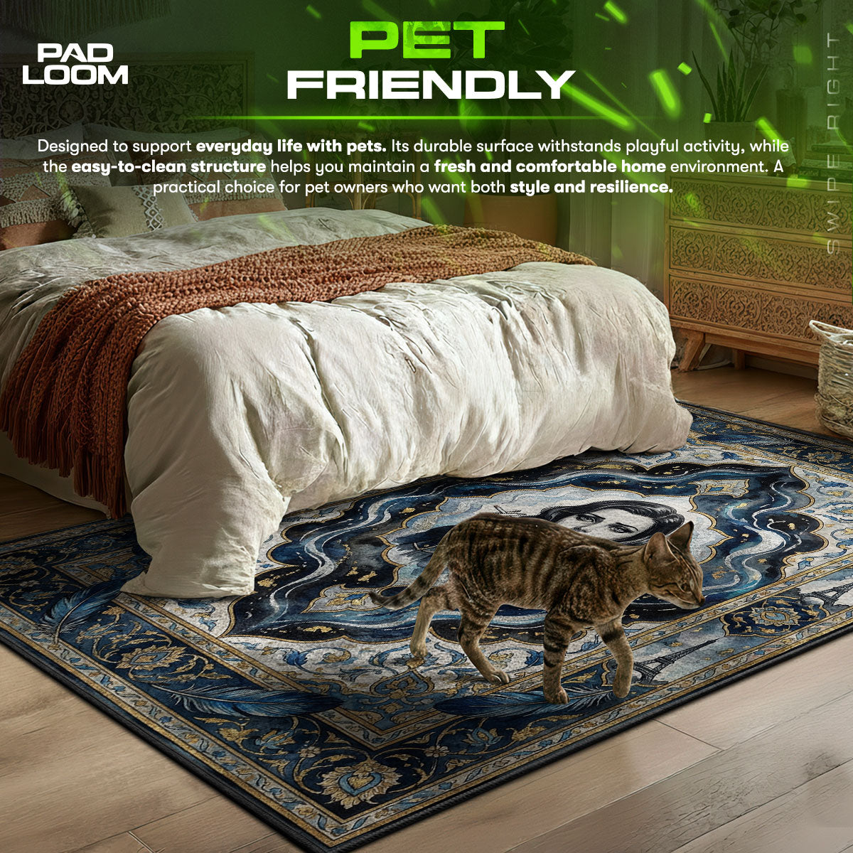 Elizabeth Noir Paris Rug - BioShock Infinite Chair Mat