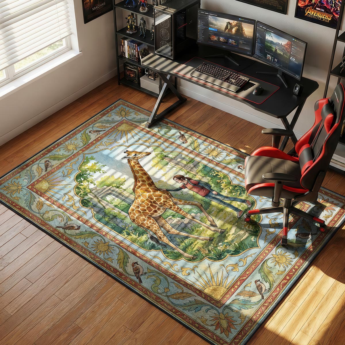 Ellie Giraffe Peace Rug - The Last of Us Chair Mat