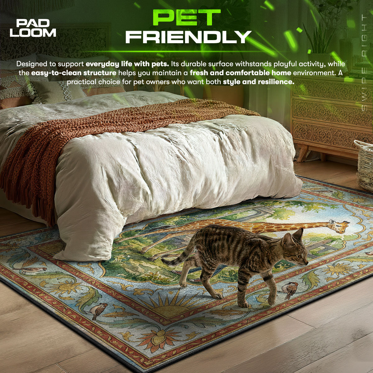 Ellie Giraffe Peace Rug - The Last of Us Chair Mat