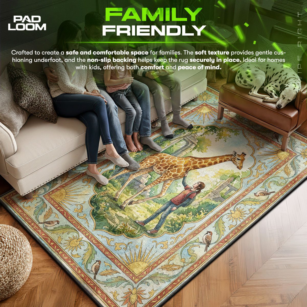 Ellie Giraffe Peace Rug - The Last of Us Chair Mat