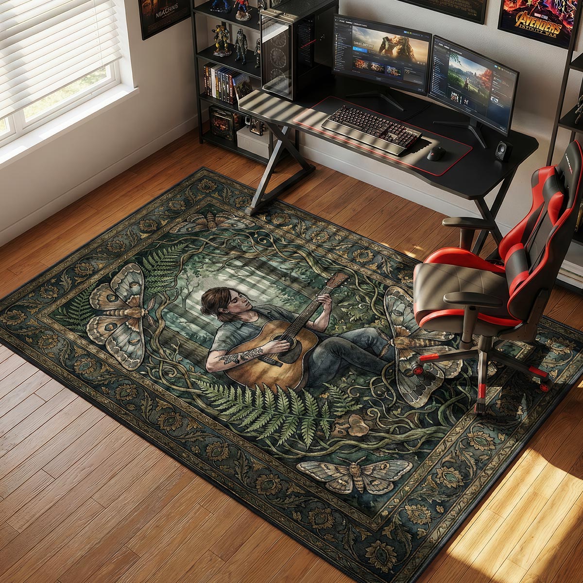Ellie Moth Serenade Rug - The Last of Us Chair Mat