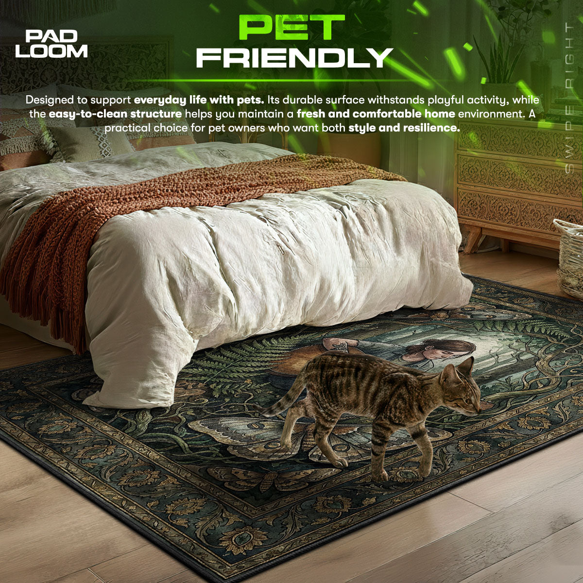 Ellie Moth Serenade Rug - The Last of Us Chair Mat