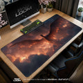 Ember Dragon Ascent Mouse Pad – gaming desk mat by Padloom