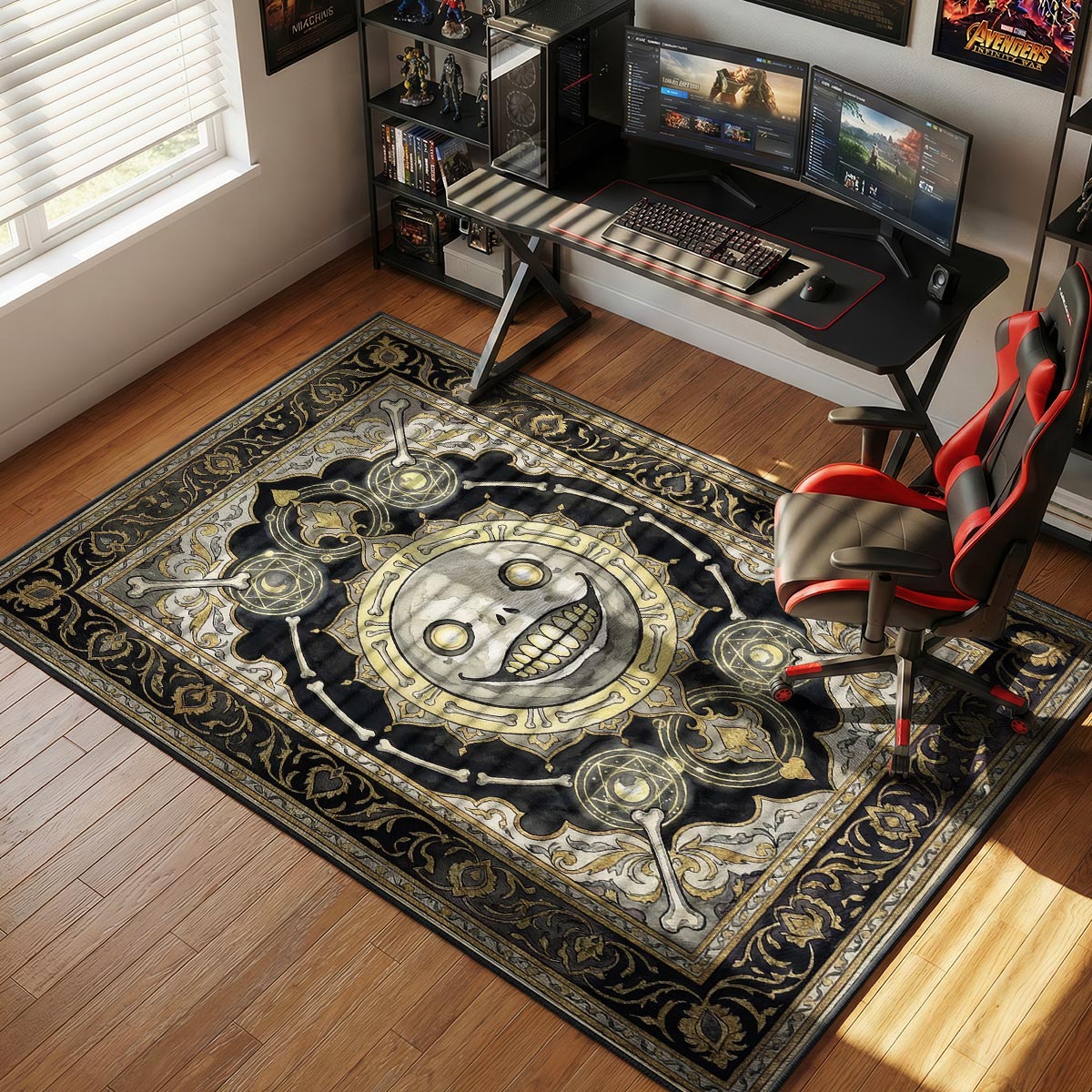 Emil Arcane Grin Rug - Nier Automata Chair Mat