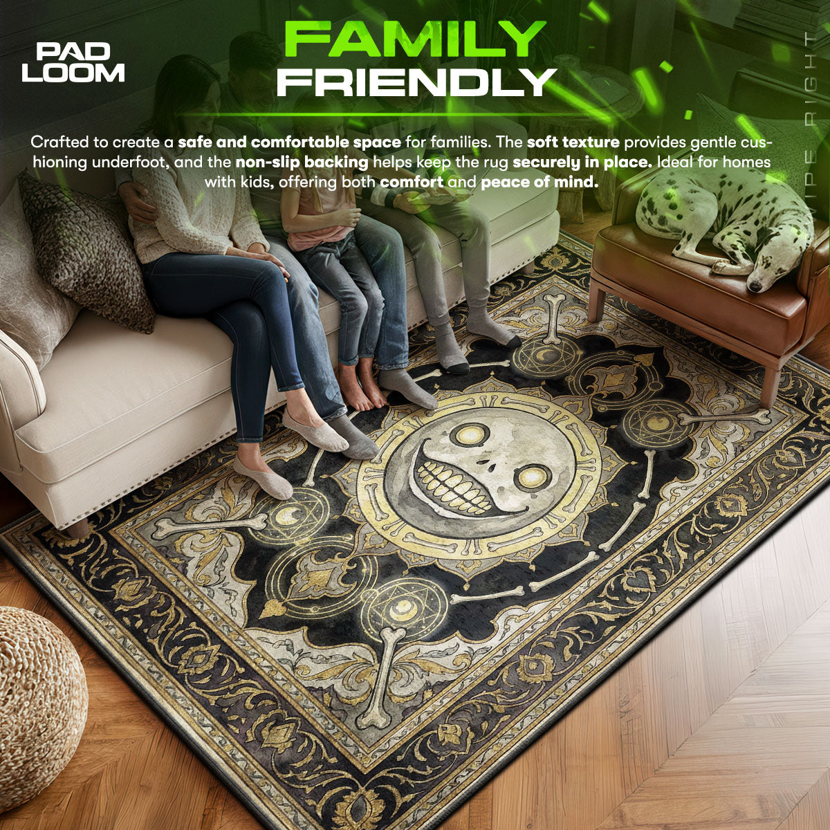 Emil Arcane Grin Rug - Nier Automata Chair Mat