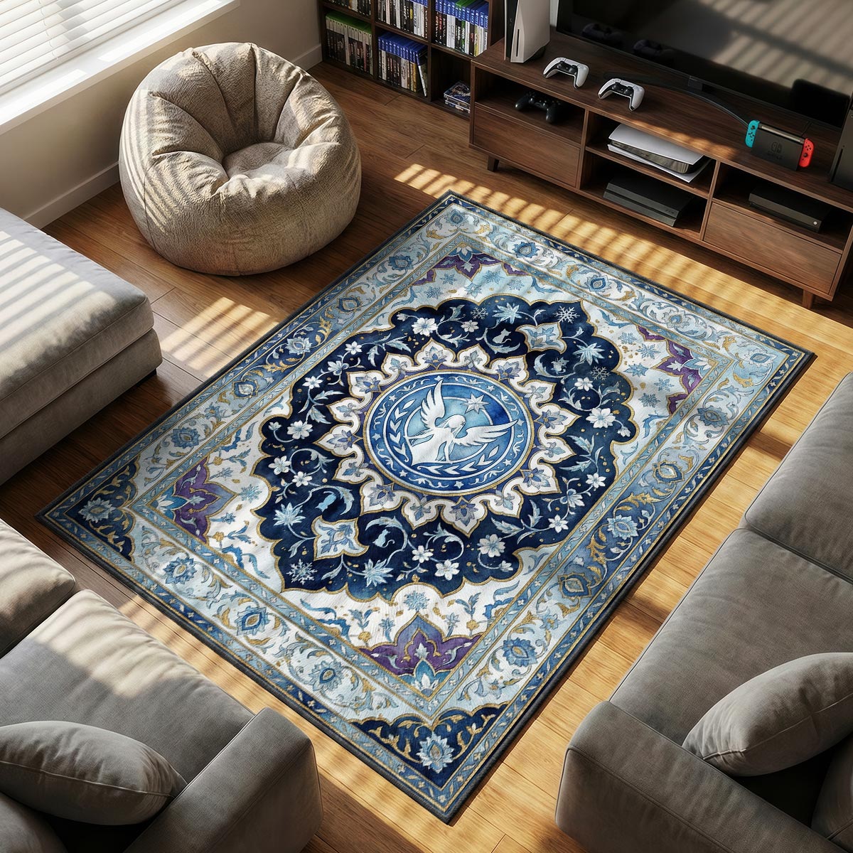 Emilia Angelic Crest Rug - Re:Zero Chair Mat