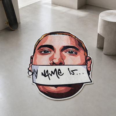 Eminem Rug - Shaped Man Cave Area Rug