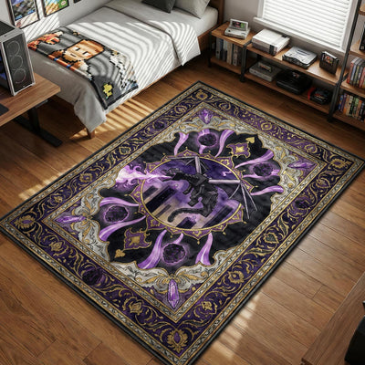 Ender Dragon Void Breath Rug - Minecraft Chair Mat