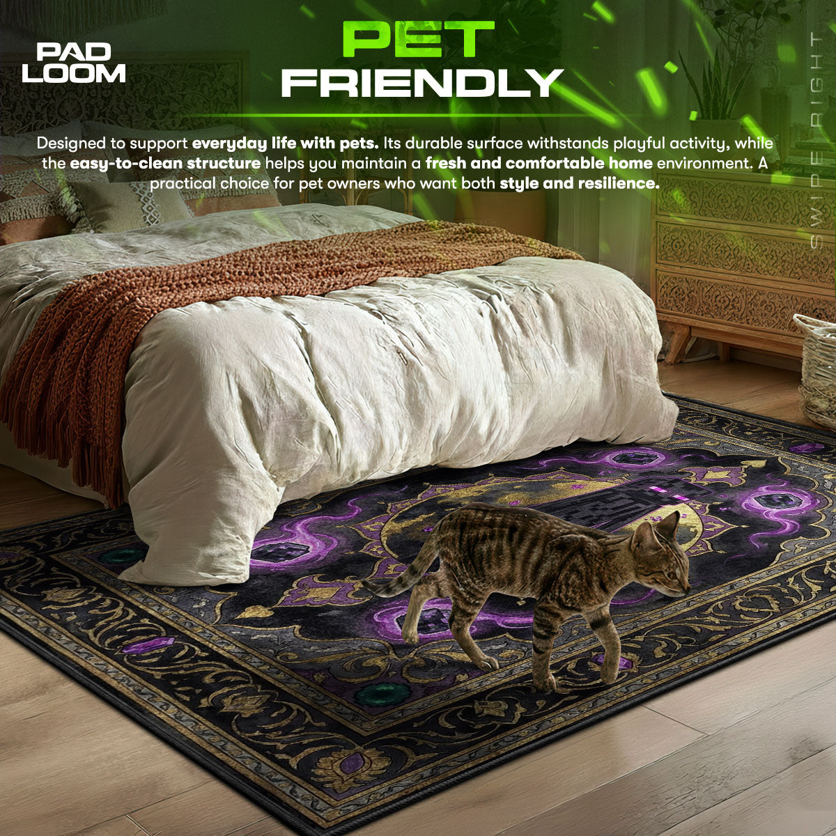 Enderman Void Walker Rug - Minecraft Chair Mat