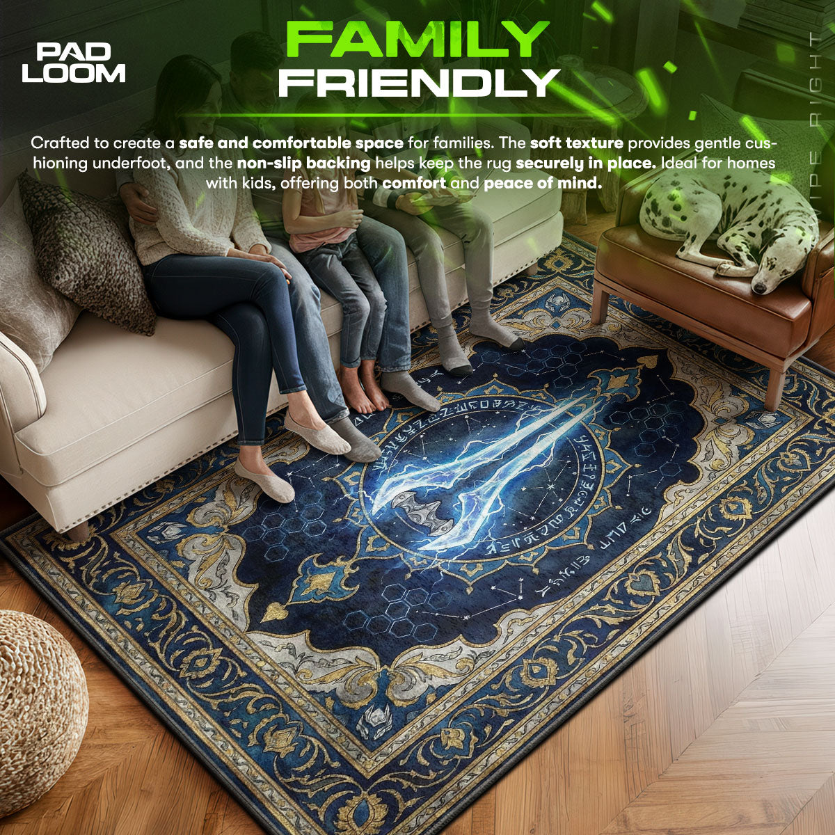 Energieschwert Königliches Glyphe Teppich - Halo Stuhlmatte