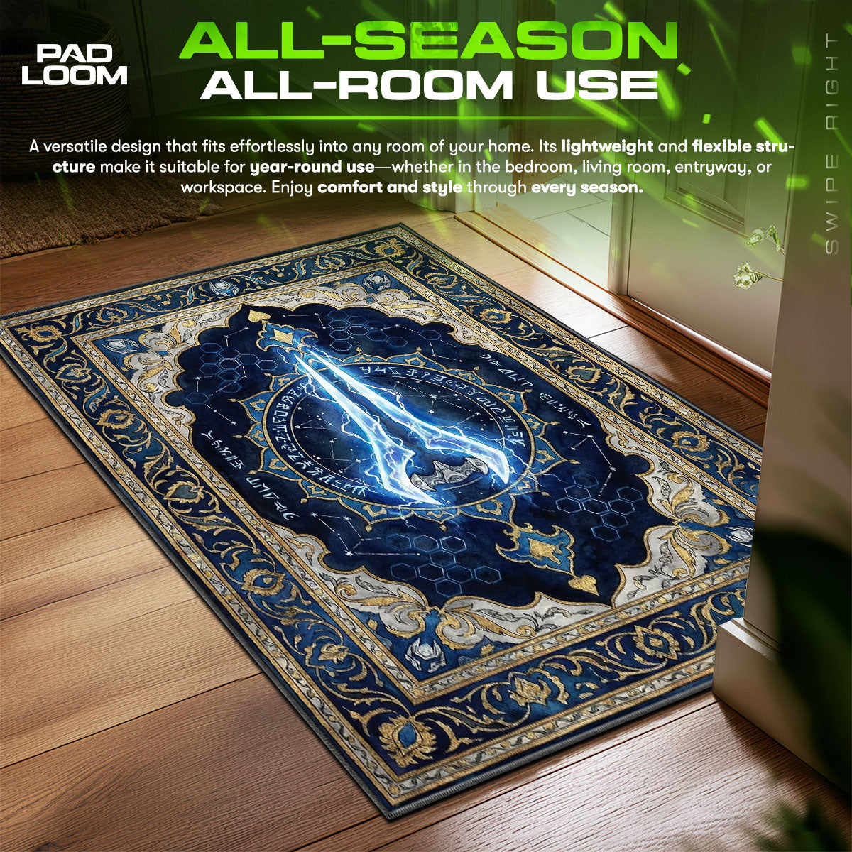 Energieschwert Königliches Glyphe Teppich - Halo Stuhlmatte