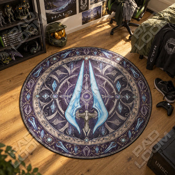 Energy Sword Violet Round Rug - Halo Chair Mat