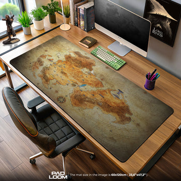 Eorzea Map Mouse Pad, Final Fantasy XIV Gaming Mouse Pad