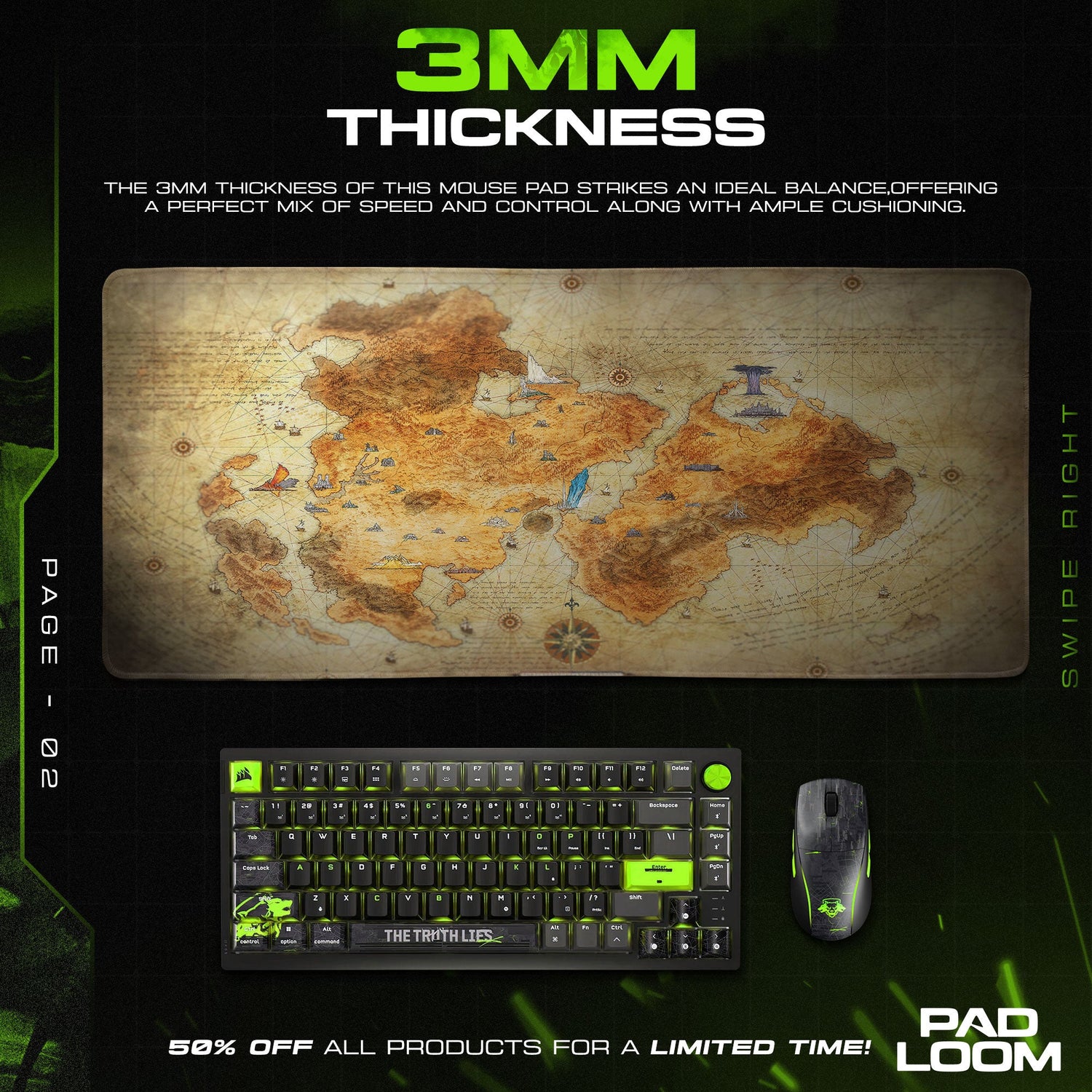 Eorzea Map Mouse Pad, Final Fantasy XIV Gaming Mouse Pad Padloom