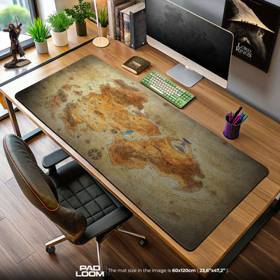 Eorzea Map Mouse Pad, Final Fantasy XIV Gaming Mouse Pad