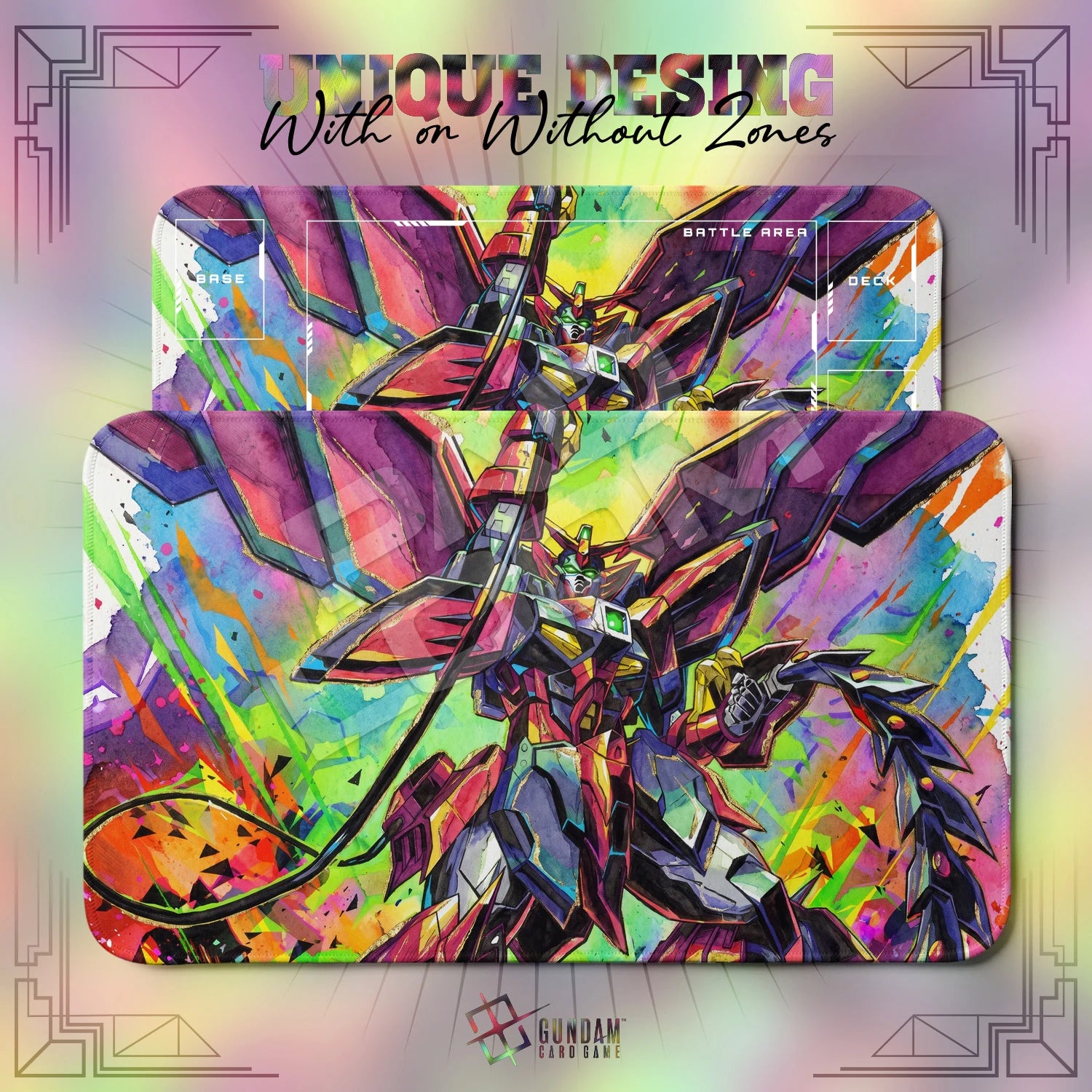 Epyon Prism Playmat - Gundam TCG Card Game Mat