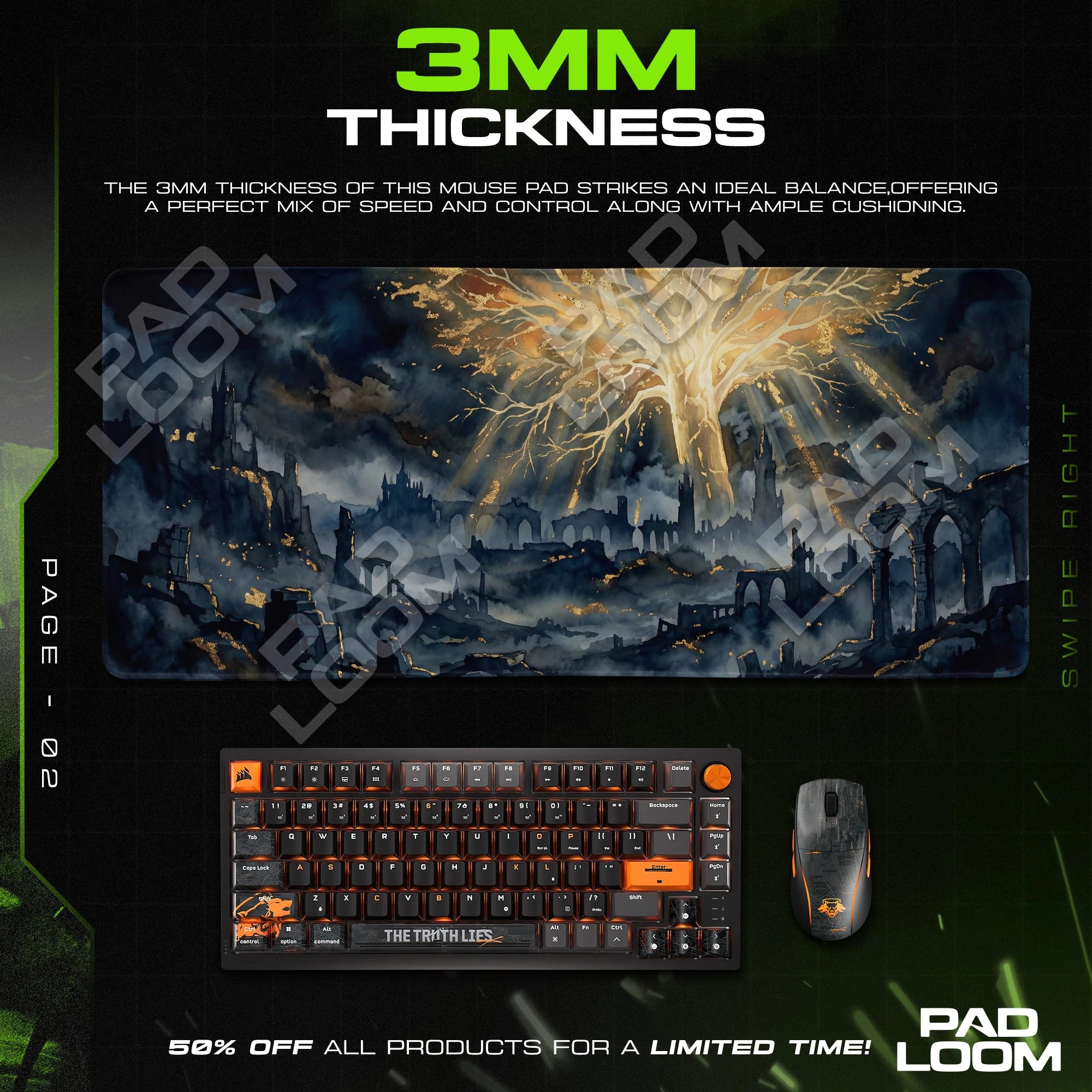 Erdtree Dawn Mouse Pad - Elden Ring Desk Mat