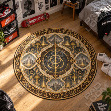 Erdtree Medallion Round Rug - Elden Ring Chair Mat