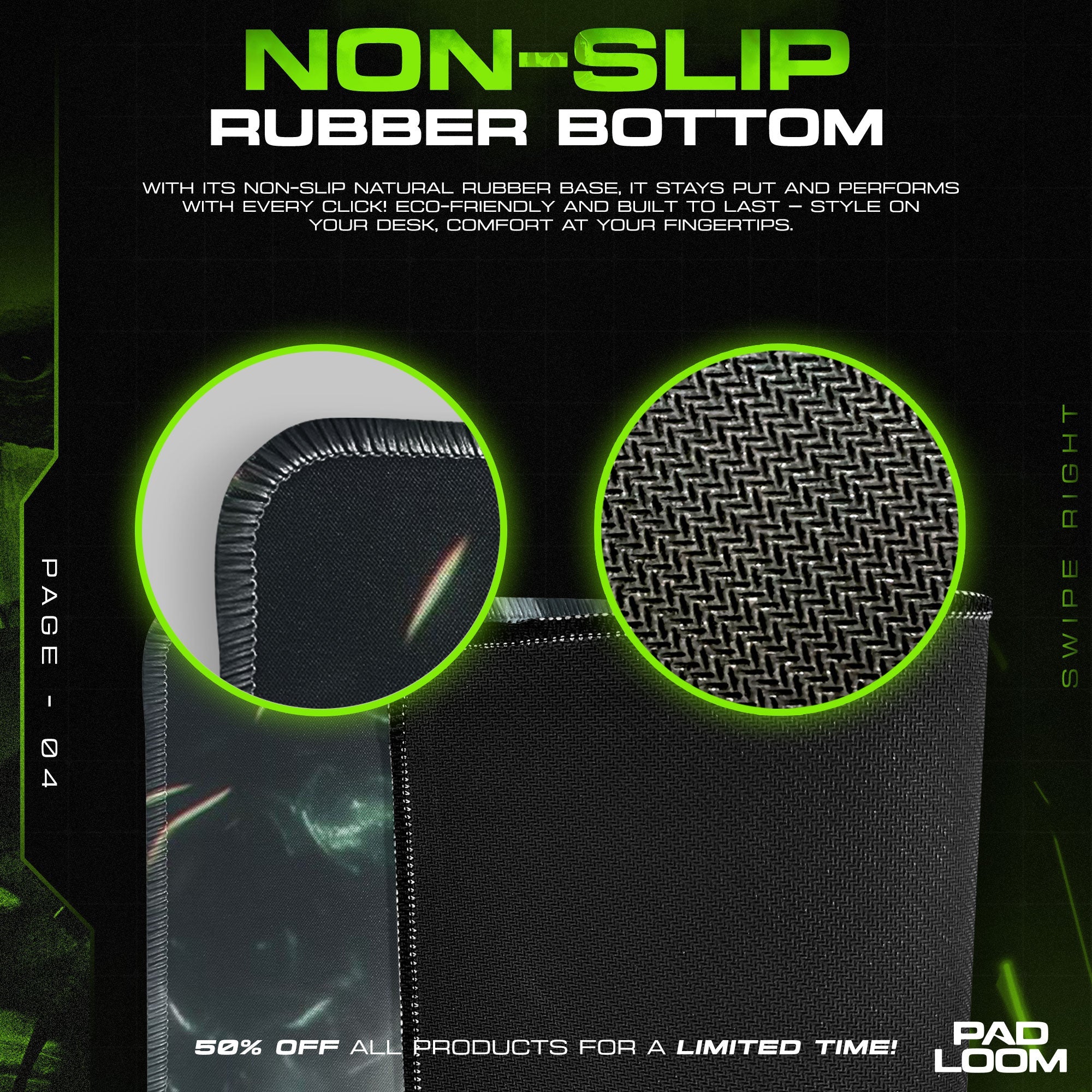 Eren Yeager Mouse Pad, Scout’s Vow Gaming Desk Mat Padloom