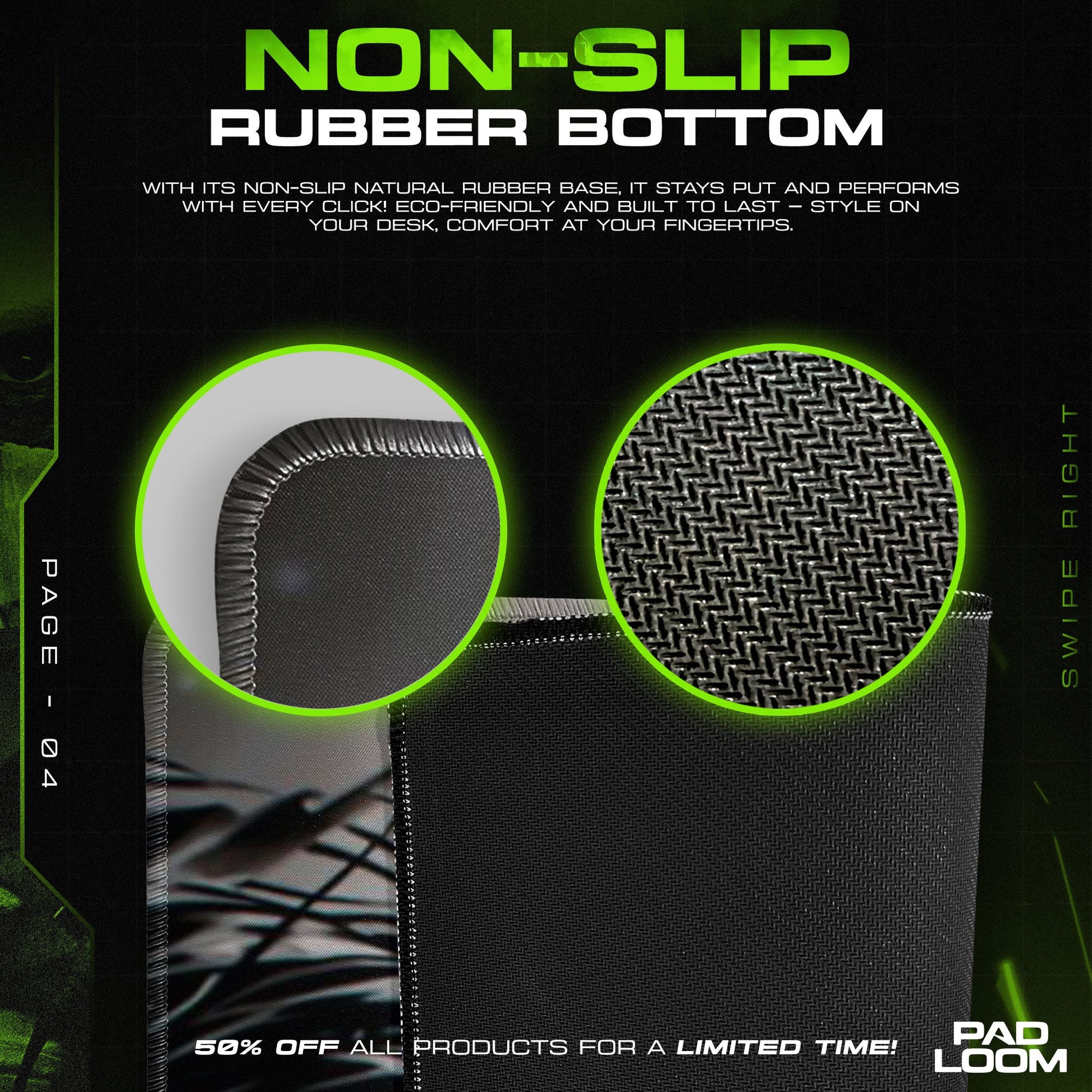 Eren Yeager Mouse Pad, Shattered Gaze Gaming Desk Mat Padloom