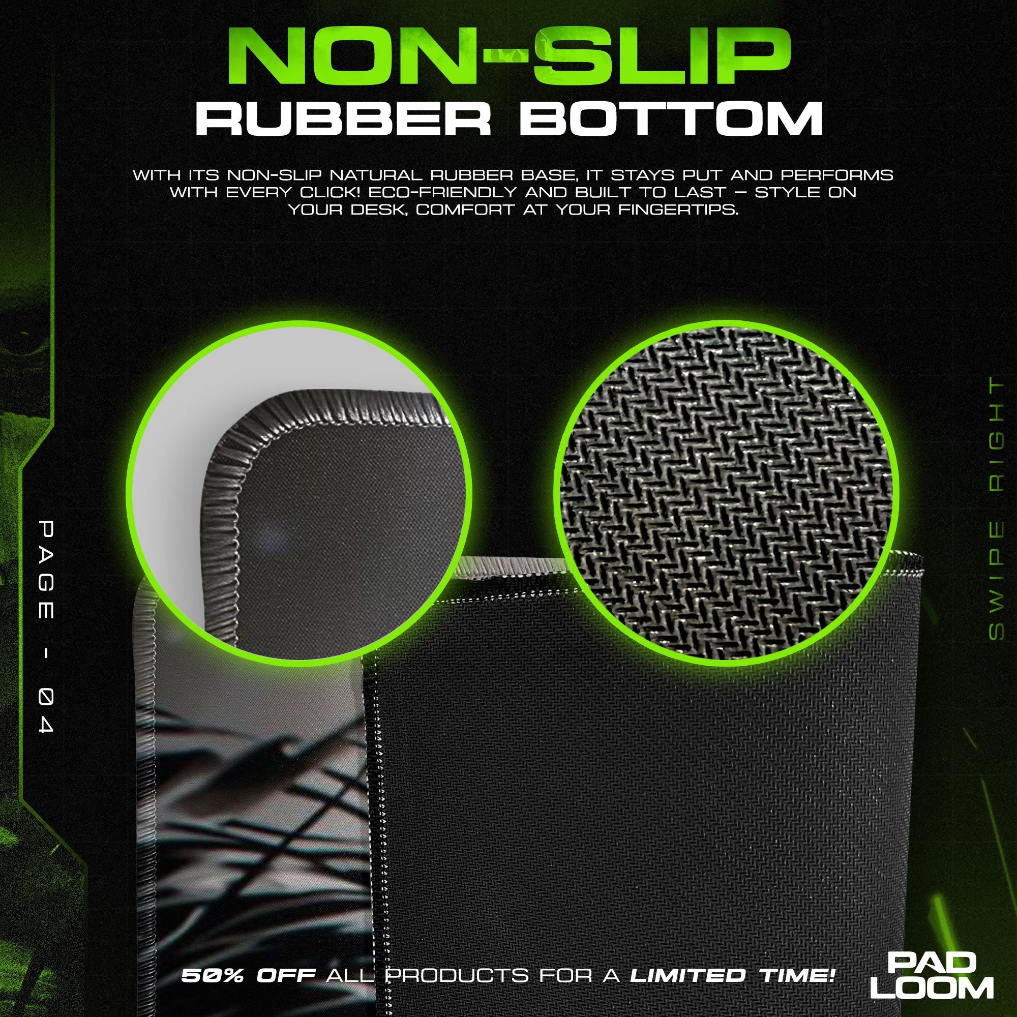 Eren Yeager Mouse Pad, Shattered Gaze Gaming Desk Mat Padloom