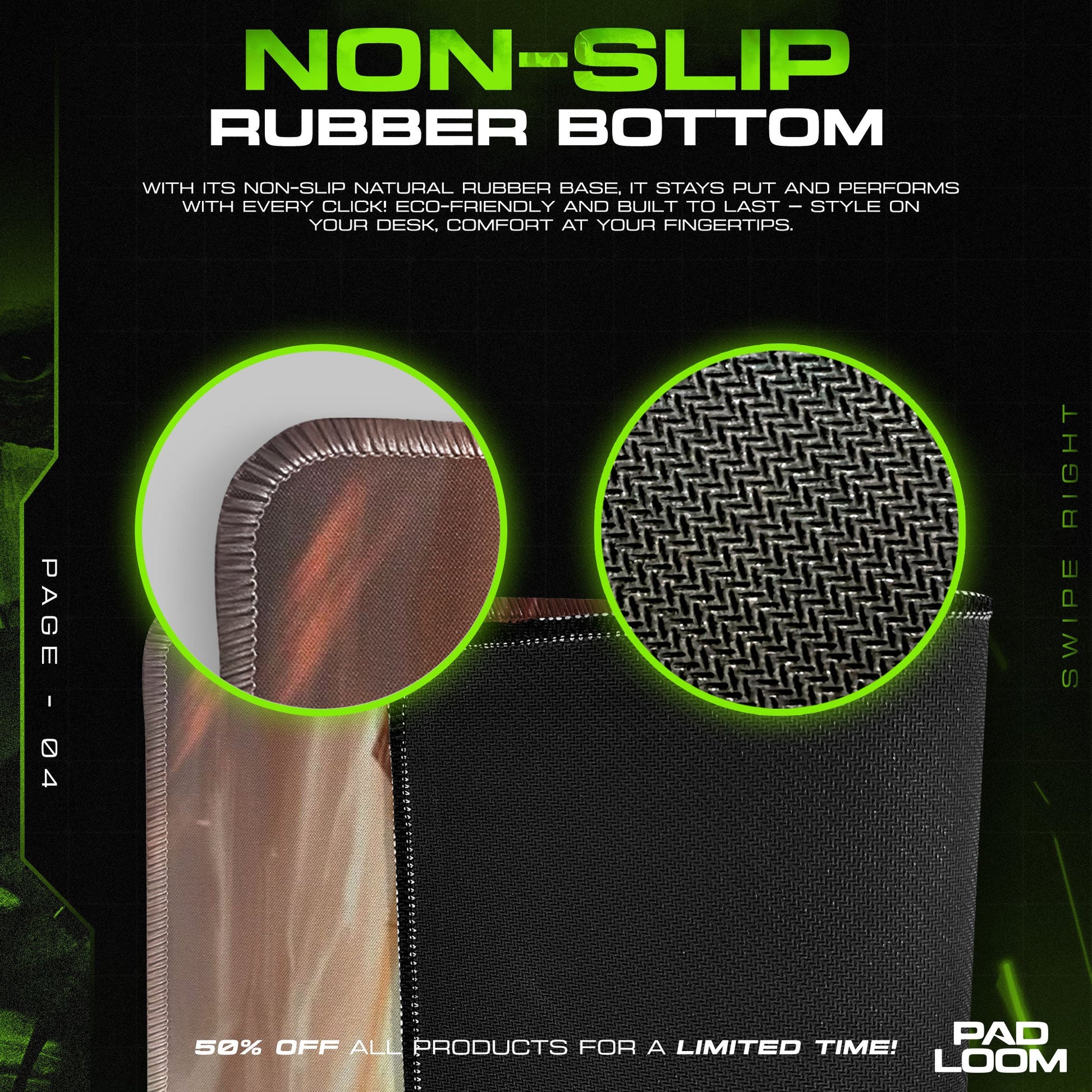 Eren Yeager Mouse Pad, Titan Clash Gaming Desk Mat Padloom