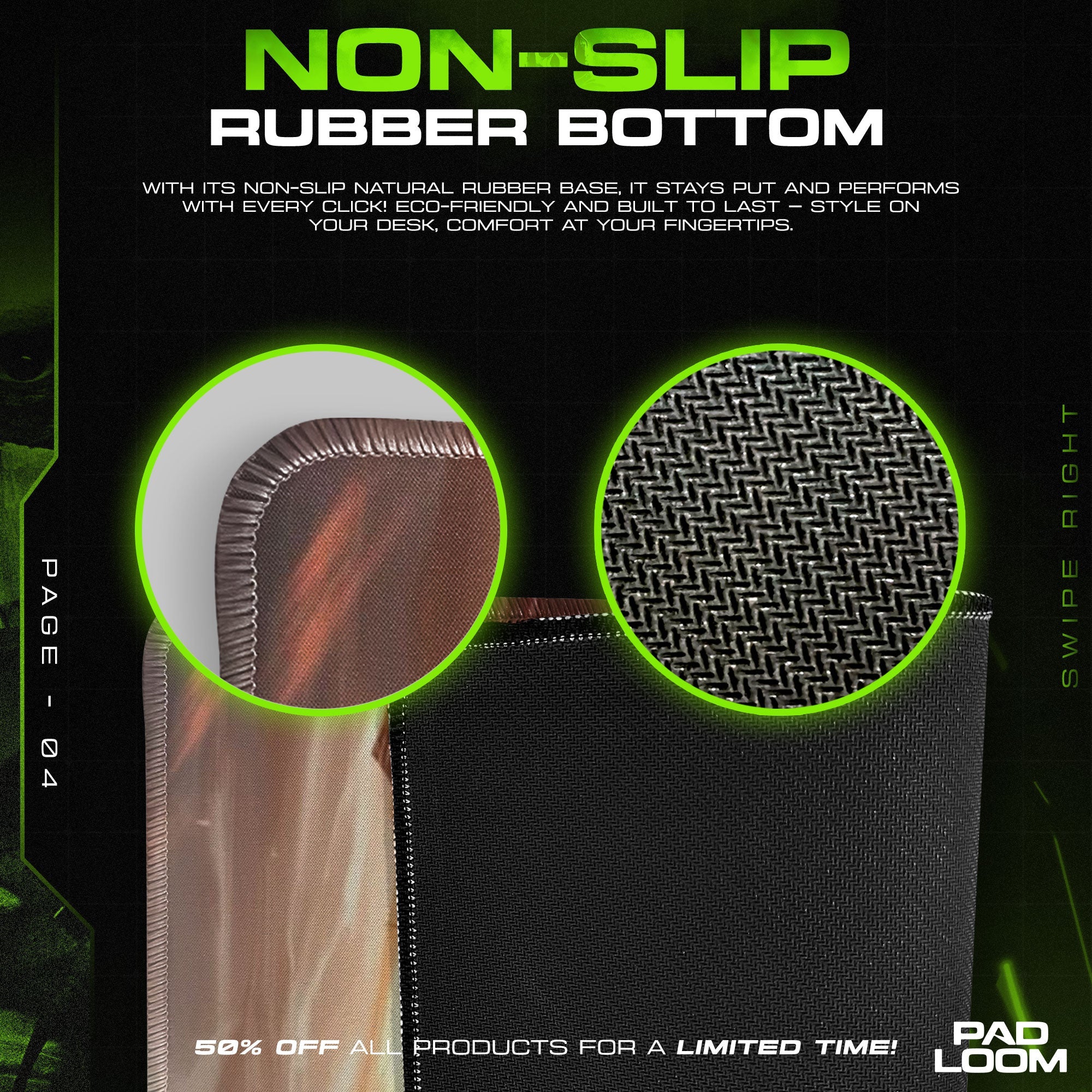 Eren Yeager Mouse Pad, Titan Clash Gaming Desk Mat Padloom