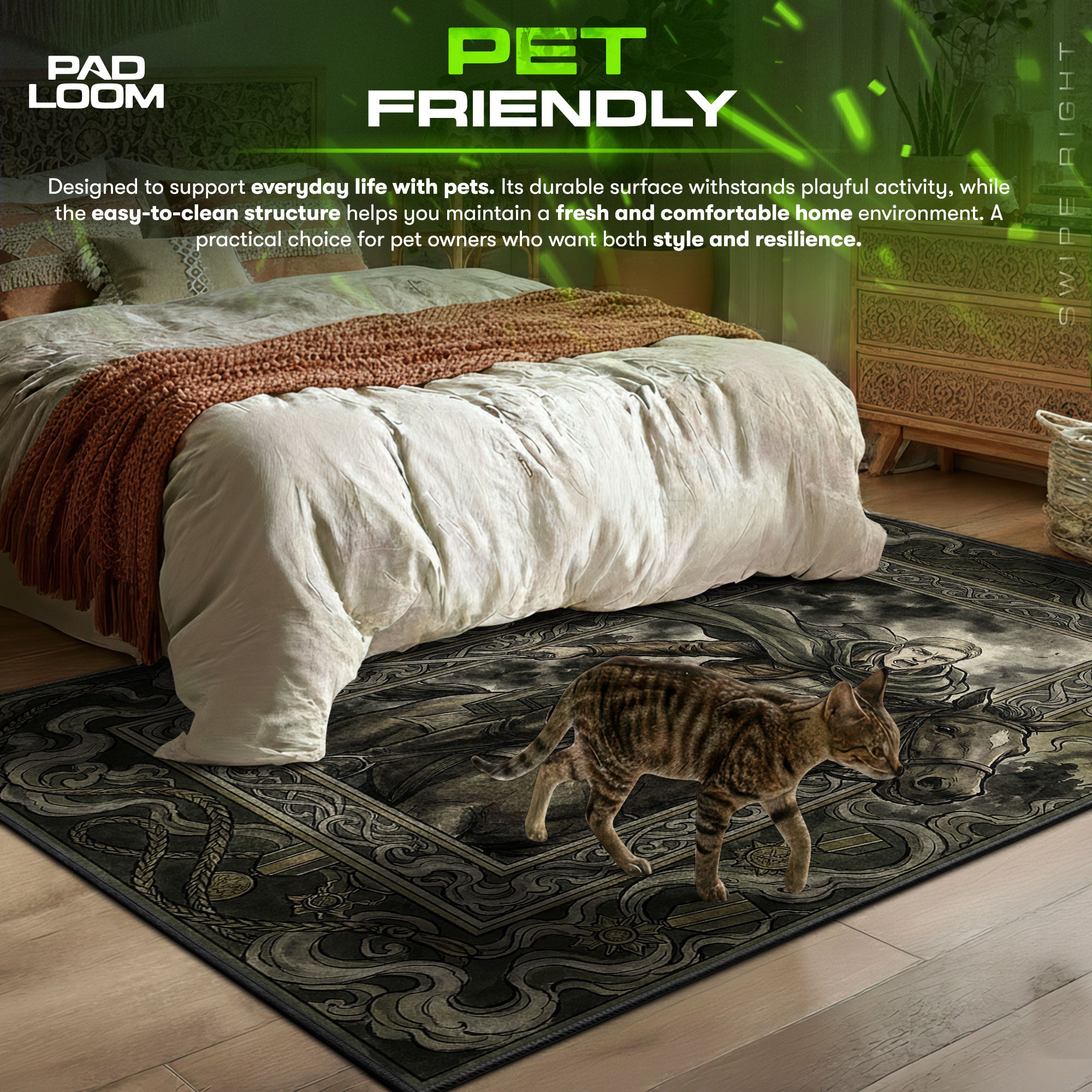 Commander Erwin Charge Rug - Attack on Titan Chair Mat