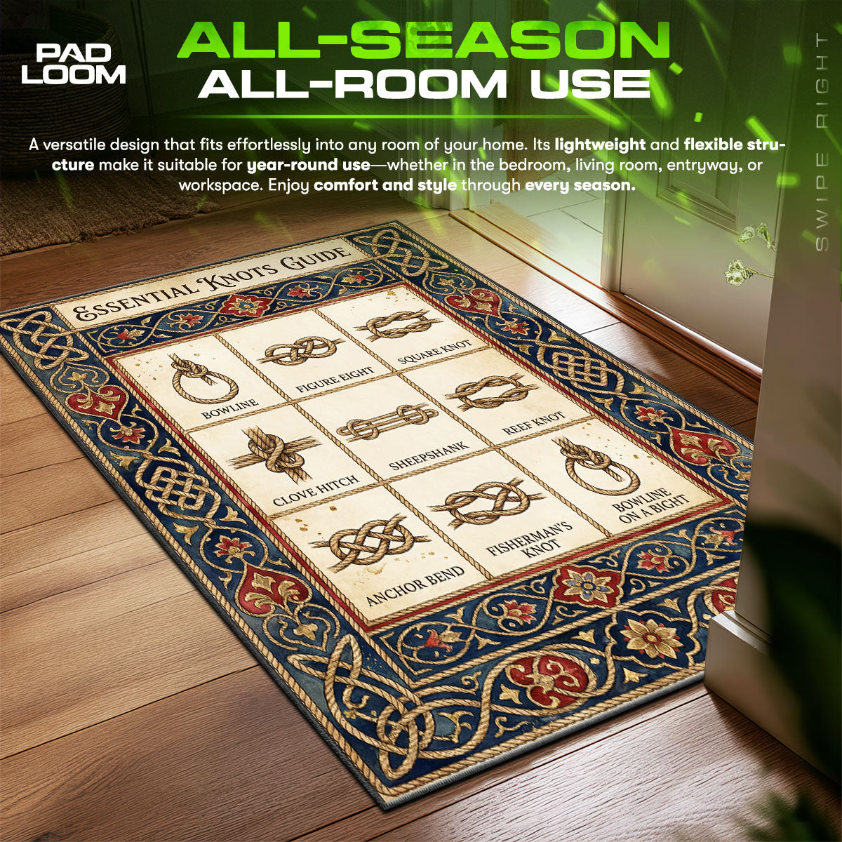 Detailed close-up of Essential rug pattern