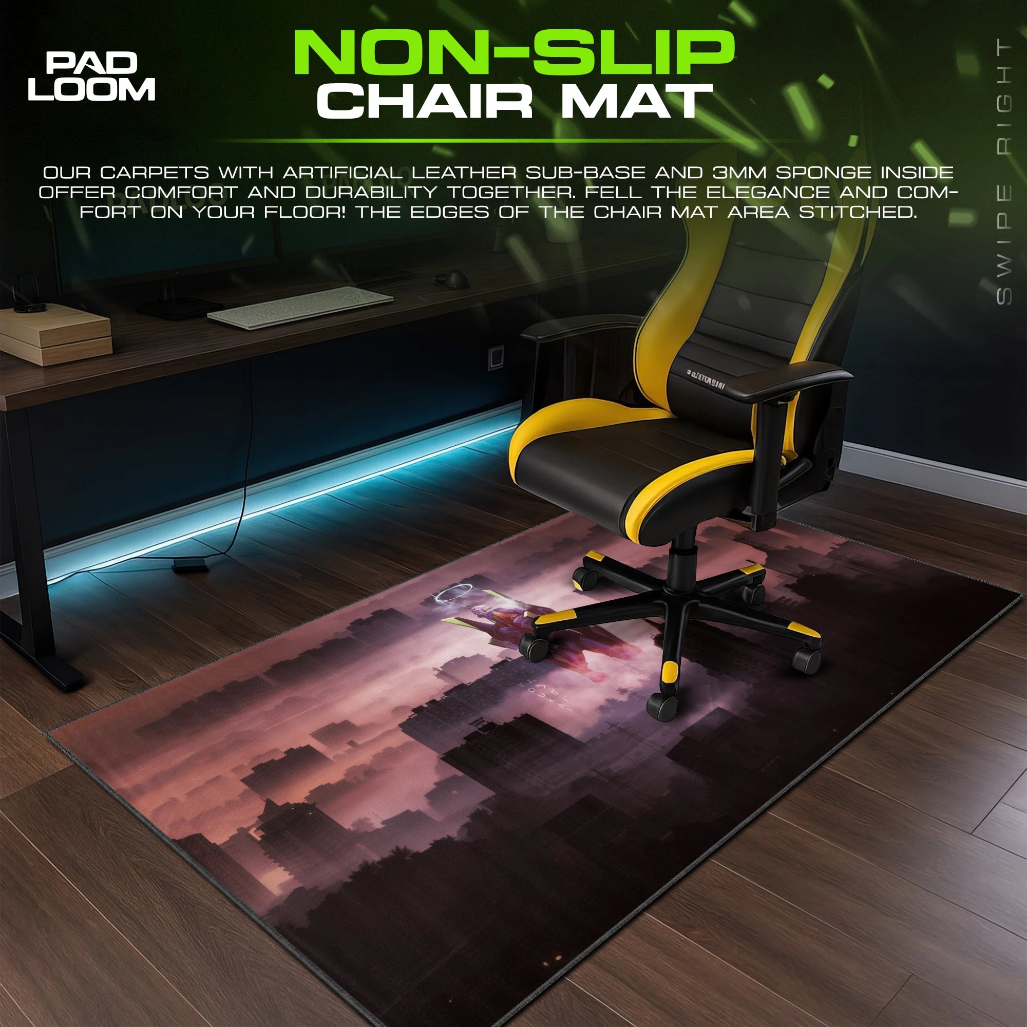 Evangelion EVA-01 Fog Rise Mouse Pad - Anime Desk Mat
